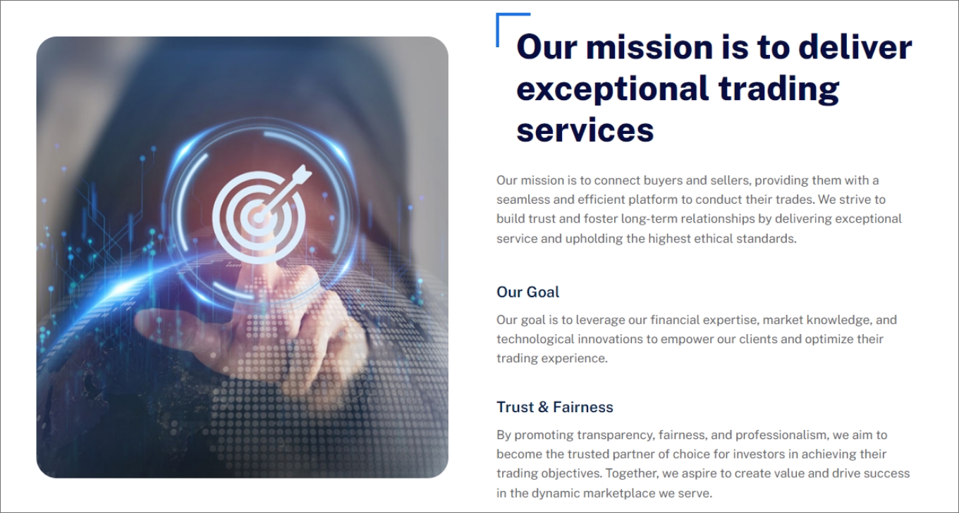 our mission is to deliver exceptional trading services